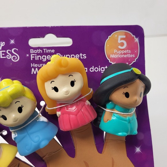 Disney Princess Bath Time Finger Puppets Educational Kid Child Toy Gift Ages 3+ - Picture 4 of 10